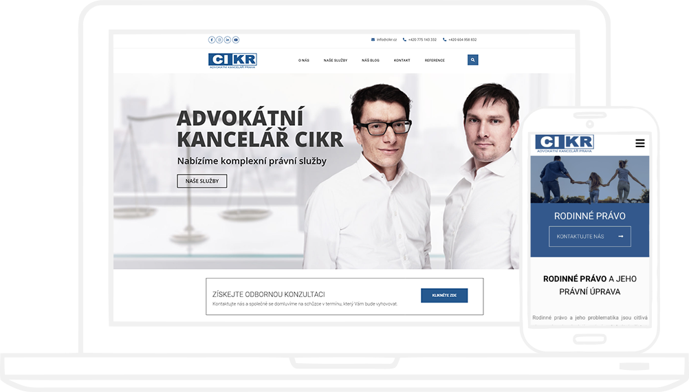 Cikr.cz - web | Advokátní kancelář