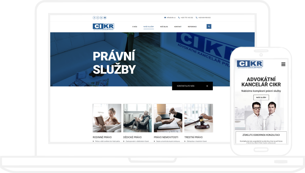 Cikr.cz - web | Advokátní kancelář